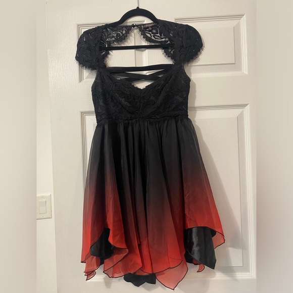 Dolls Kill Dresses & Skirts - Dolls Kill / Unholy Blood And Lust Ombre Mini Dress